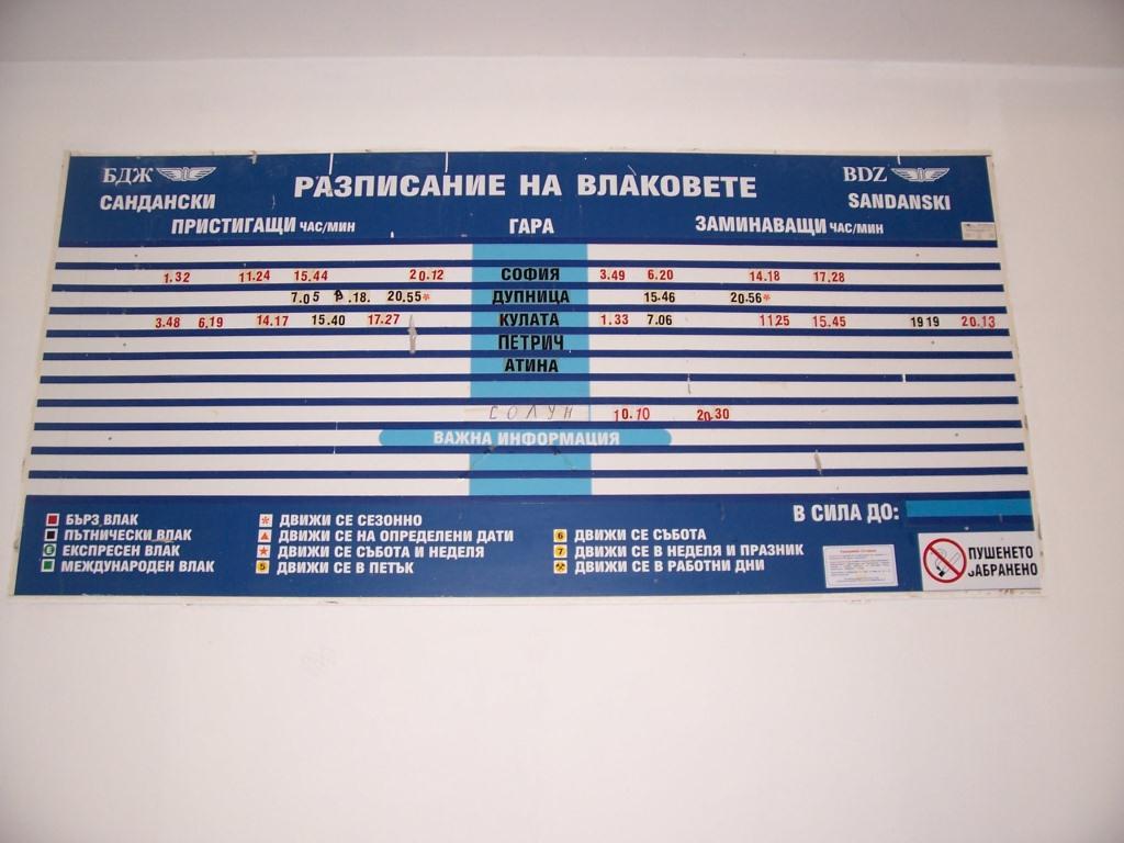 Bahnhof Sandanski